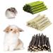 Hutvd rabbits toy toys 3 types hamster chewing teeth grind toys with apple sticks Timothy hay sticks and bamboo for rabbits hamsters guinea pigs chinchilla treats+ hay sticks+ bamboo