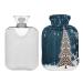 KCL Deci hot water bottle with cover Christmas tree coffee beans 2l hot water bottle hot water bag for foot warmer pain relief hot and cold therapy cramps