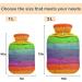 Buy Naanle Wood Rainbow Heat Bottle with Cover - 1L Hot Water Bottle for Bed Hand and Feet Warmer | Pain Relief & Heat Therapy - International Shipping Available - Buy Online on GoSupps.com