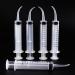 Airgoesin 5pcs Graduated Dental Irrigation Syringe Oral Irrigator with Tapered Curved Tip for Crowns Bridges Tonsil stone Squirt Mouthwash Cleaner 12ml