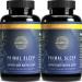 Primal Harvest 2 Pack Primal Sleep 120 Capsules with Valerian Root L-Tryptophan GABA Chamomile and Melatonin 3mg Unflavored 60 Count (Pack of 2)