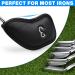 Golf Iron Covers Set 12pcs | PU Leather, Waterproof & Durable | Black Club Head Covers with Embroidery | Fits Most Irons | Right Handed - Buy Online on GoSupps.com