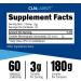 CLN Labs Creatine Monohydrate Powder 180g - 60 x 3g Servings | 200 Mesh Fine Grade Pure Powder | Easy Mixing & Unflavoured | Made in UK | Includes Scoop - Buy Online on GoSupps.com