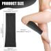 Elastic Calf Compression Sleeves - 4 Pcs Set for Men & Women | Support for Varicose Veins, Calf Injuries, Running | Black - Buy Online on GoSupps.com