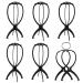 6 stucco portable wrinkles plastic wig stand holder movable perceive stand of high-quality plastic wig stand holder wig stand wig dryer wig holder black holder black