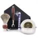 Haryali London 5 Pieces Maroon Antique Shaving Kit with Black Badger Hair Brush 3 Edge Compatible Razor Bowl Soap and Alum Pencil Perfect Set for Men 5 Count (Pack of 1)