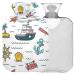 NAANLE CARTOON BOOT crab hot water bottle with reference transparent hot water bottle 1l warm steadel for bed handfoot heat pain relief heat and cold therapy
