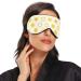 Haskirky Light Blocking Eye Mask | Adjustable Breathable Design for Deep Sleep | Men and Women | Travel, Yoga, Meditation | Yellow Graffiti Design - Buy Online on GoSupps.com