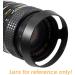 Fotasy 49mm Metal Curved Lens Hood - Vented & Screw-In Design for Fuji, Leica, Panasonic, Olympus, Sony Cameras - Buy Online on GoSupps.com