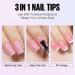 TOMICCA Soft Gel Nail Tips and Glue Kit - 3 in 1 Coffin Nail Tips, Gel Glue, Top Coat, and UV LED Lamp - DIY Nail Art Extension Kit - Buy Online on GoSupps.com
