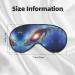 Buy Blue Galaxy Print Double-Sided Eye Mask | Soft Light Blocking Sleep Aid for Better Rest - Buy Online on GoSupps.com
