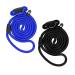 Nylon Dog Slip Lead 2 Pcs Nylon Adjustable Dog Loop Training Leash Heavy Duty Training Lead for Small and Medium Dog Outdoor Training (Blue Black)