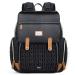 Tonyee Baby diaper backpack backpack large diaper bag with a portable diaper pad pacifier holder baby bag multifunctional for mom and papa black