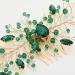 Hicollie Bridal Hair Comb Wedding Hair Clips Womens Hair Accessories Green Hair Accessories Green Crystal Hair Vine Comb Wedding Hair Accessory for Bride Bridesmaid Girls - Buy Online on GoSupps.com