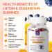 Lutein and Zeaxanthin Gummies Supplements Support Eye Health 9 in 1 with Vitamin E and C B-carotene DHA Zinc Anthocyanin (Blueberry Extract) Complex Probiotics Non-GMO Gluten Free I 60 Gummies 1 bottle - Buy Online on GoSupps.com