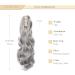 50cm Dark Gray Curly Ponytail Extensions | Gairyan Wavy Synthetic Hair Claw Clip for Women - Buy Online on GoSupps.com