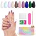 240PCS Press on Nails  OPOVE Short Acrylic Matte Nails Coffin Medium Length  Professional Nail Art Tips Set  Fake Nails with Nail File  Cuticle Stick  Stick on False Artificial Nails with Solid Color M01