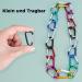 Catelves 18-Piece Mini Carabiner Key Rings Set - Multicolor Aluminum Hooks for Keys & Gear - Buy Online on GoSupps.com