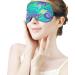 Light-Blocking Japanese Wave Sleep Mask | Comfortable Adjustable Eye Cover for Travel & Sleep | Soft Blue Blindfold for Women & Men - Buy Online on GoSupps.com