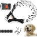 Supet Dog Prong Collar, Adjustable Dog Training Collar with Buckle for Small Medium Large Dogs(Packed with One Extra Links) M (Neck: 16"--18'' Weight: around 50 lbs) Metallic