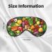 Fresh Fruits & Vegetables Print Unisex Sleep Mask | Double-Sided Eye Mask for Sound Sleep & Skin Care - Shop Internationally - Buy Online on GoSupps.com