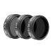 Neewer DJI Mavic Air Lens Filter Kit - 3 Pieces Pro Neutral Density Filters ND4, ND8, ND16 Filter, Made of Multi Coated Waterproof Aluminum Alloy Frame Optical Glass (Black) ND Kit