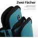 Moex Jogging Cell Phone Bag for iPhone 14 Pro - Lightweight Neoprene Arm Holder with 2 Compartments - Perfect Sports Running Bracelet - Blue - Buy Online on GoSupps.com