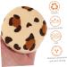 FRCOLOR Bathing Accessories Leopard Print Round Puff esponjas para maquillaje cosmetic puffs pads large sponge dry face puff Household Powder Flocking cloth make up Blending Sponge - Buy Online on GoSupps.com