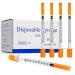 1ml 29 Gauge Syringes 1cc 1/2 Inch 13mm Lab Disposable Syringe for Refilling or Dispensing, Pack of 100