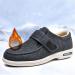 Men's Diabetic Orthopedic Slippers | Comfy Winter Fleece Shoes for Swollen Feet | Adjustable Straps Extra Wide Black 9 - Buy Online on GoSupps.com