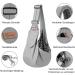 Shop Cuby Adjustable Pet Carrier Sling for Small Dogs & Cats - Gray Travel Bag with Buckle & Velcro | Perfect for On-the-Go Pet Owners - Buy Online on GoSupps.com
