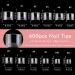 AddFavor 600pcs Soft Gel Toe Nail Tips | Clear Fake Nails for Toe Extensions | 12 Sizes Square Acrylic False Nails - Buy Online on GoSupps.com