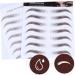 Didiseaon 8 Pcs Eyebrow Stickers Eyebrows Eyebrow Peel off Green Lashes Fake Water Transfer Paper with Soy Ink 21x15cmx2pcs Brownx2pcs - Buy Online on GoSupps.com