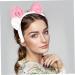 MUSISALY Headdress Head Bands Headbands Dress for Zoo Animal Headband Sheep Hair Band Christmas Head Bopper Hair Accessories for Spa Headband Wool Hat Man Fluffy 25.00X20.00X2.00CM Pink - Buy Online on GoSupps.com