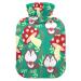Hot water bottles with cover squirrel mushroom hot water bag for pain relief cramps injuries heating bag 2 liters