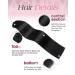 Agmity Clip-In Extensions | 100% Real Remy Hair | #1 Deep Black | 35cm | 7-Piece 110g | Invisible & Smooth - Buy Online on GoSupps.com