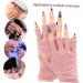 NULYLU 2 Pairs UV Gloves Gel for Nails Nail Gloves UV Gloves Nail Molding Gel Gloves for for Women Manicure Gloves Anti UV Nail Accessories Sun Gloves Cotton - Buy Online on GoSupps.com