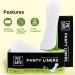 PEESAFE Aloe-Vera Infused Extra Long Panty Liners for Women - 50 Count | Fresh Fragrance, Antimicrobial & Organic | Curvy Design for Comfort | Eco-Friendly 185mm Liners - Buy Online on GoSupps.com