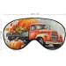 Harvest Red Truck Pumpkin Sleeping Mask | Soft Adjustable Eye Covers for Sleep | Light-Blocking Blindfold for Women Men Girls Boys - Buy Online on GoSupps.com