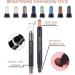 Eyeshadow Makeup Stick - No Crease Glitter Shimmer Pearl White Cream Eye Shadow Stick with Soft Brush Rotatable Eye Brightener Pencil Crayon Long Lasting Waterproof for Metallic Eye Makeup-#01 01# - Buy Online on GoSupps.com