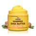 AKWAABA Whipped Shea Butter (Pink Sugar) 12 oz - Body & Hair Moisturizer - With Raw Shea Butter from Ghana - Rich Vitamins A and E - Natural Yellow