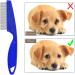 2 Pcs Flea Comb for Cat Dog Flea Lice Tear Stain Remover Pet Combs Fine Tooth Grooming Removal Tool Blue - Buy Online on GoSupps.com