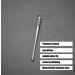TiTo Titanium Ear Spoon - Two Ends, Polishing Surface, Never Rust - Includes Clean Brush (Style A) - Buy Online on GoSupps.com