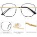 Sojos Designer Stylish Blue Light Blocking Glasses - Aurora SJ1137 | Black&Gold Frame | Anti-Blue Light Lens - Buy Online on GoSupps.com