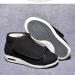 Winter Fleece Diabetic Shoes for Women - Adjustable Edema Sneakers for Arthritis & Swollen Feet - Size 12 Black - Buy Online on GoSupps.com
