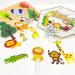 16-Piece Jungle Safari Cake Decorations for 2nd Birthday - Forest Animals & Happy Birthday Topper for Girls - Buy Online on GoSupps.com