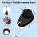 2 PCS Silicone Facial Cleansing Brush Set - 2 in 1 Face Exfoliator & Scrubber with Lid, Hairband, Hooks - Soft Bristle Brush for Deep Pore Cleansing - Black & White - Buy Online on GoSupps.com