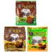 CNMART Malaysia Oldtown 3 in 1 White Coffee Hazelnut Classic and White Milk Tea 3 Flavours Assorted 15 Sachets (Pack of 3)