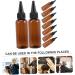Lot de 10 Flacons Applicateurs pour Cheveux 50 Ml Pet Brun Souple Flacon Rechargeable Bouchon Noir Pr cision Coloration Capillaire Usage Professionnel - Buy Online on GoSupps.com