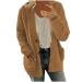 Hanxiulin fleece plush jacket Fluffy warm zipper wool jacket fleece jacket women winter color variants transition jacket light quilted jacket Feeded autumn winter coat winter jacket xxl coffee
